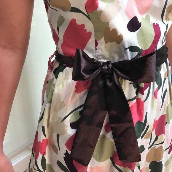 Strapless Floral Smocked Midi Summer Dress - Picture 4 of 7